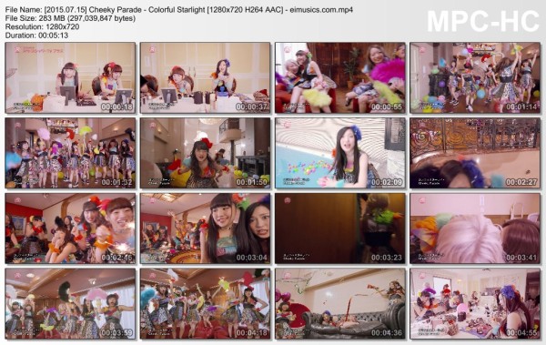 Download Cheeky Parade - Colorful Starlight [720p]   [PV]